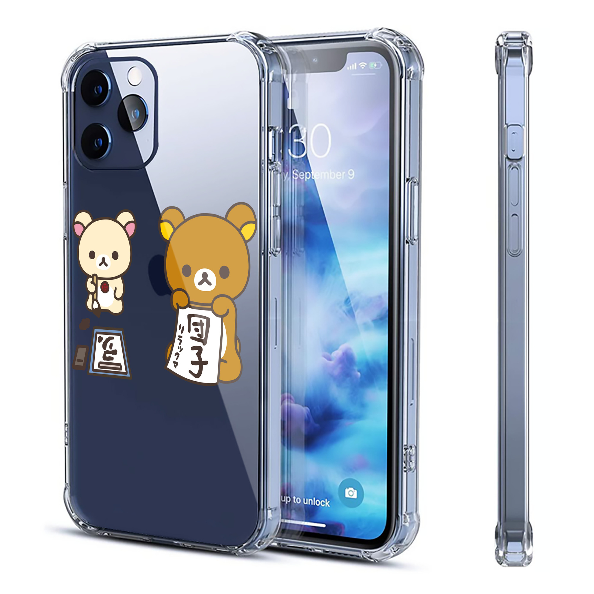 （画像用） リラックマ リラックマ キイロイトリ Rilakkuma Korilakkuma Kiiroitori 【iPhone 12シリーズ対応】透明スマホケース（クリアソフトケース）